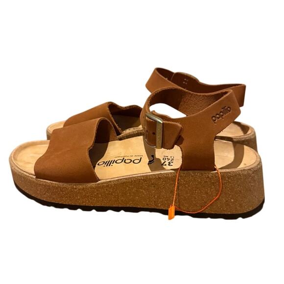 NWOT Birkenstock Papillio Glenda Wedge Sandals – Cognac, Women’s Size 6 - Picture 2 of 9